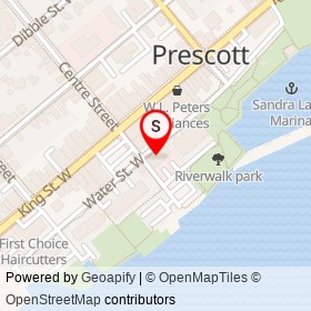 Dr. Lance McIntosh on Water Street West, Prescott Ontario - location map