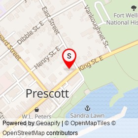 No Name Provided on King Street East, Prescott Ontario - location map