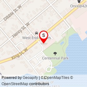 Prescott Family Health Team on King Street West, Prescott Ontario - location map