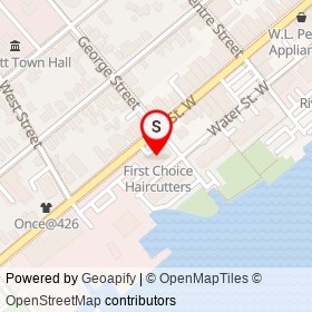 Prescott Nails on King Street West, Prescott Ontario - location map