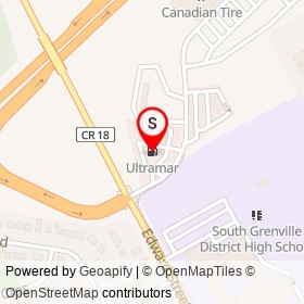 Ultramar on Prescott Centre Drive, Prescott Ontario - location map