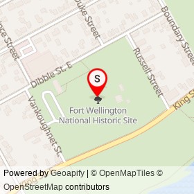 Fort Wellington National Historic Site on , Prescott Ontario - location map