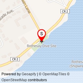 Rothesay Dive Site on , Augusta Ontario - location map