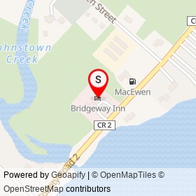 Bridgeway Inn on County Road 2, Edwardsburgh/Cardinal Ontario - location map