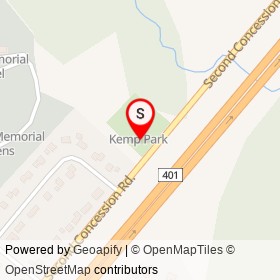 Kemp Park on , Augusta Ontario - location map