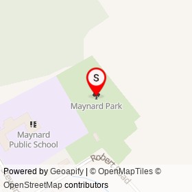 Maynard Park on , Augusta Ontario - location map