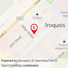 Iroquois Pizza on Plaza Drive, South Dundas Ontario - location map