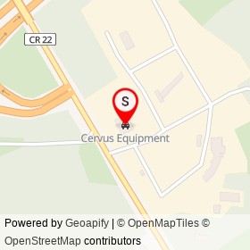 Cervus Equipment on County Road 22, Edwardsburgh/Cardinal Ontario - location map