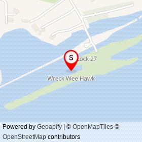 Wreck Wee Hawk on Galop Canal Road, Edwardsburgh/Cardinal Ontario - location map