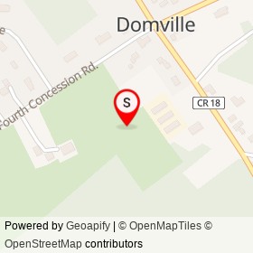 Domville on , Augusta Ontario - location map