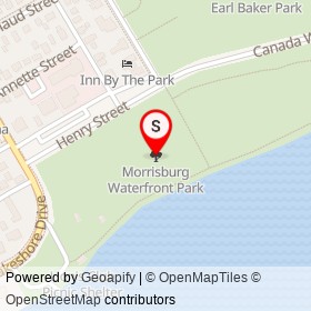 Morrisburg Waterfront Park on , South Dundas Ontario - location map