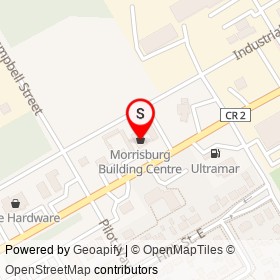Morrisburg Building Centre on County Road 2, South Dundas Ontario - location map