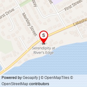 Serendipity at River's Edge on Lakeshore Drive, South Dundas Ontario - location map