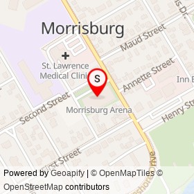 Morrisburg on , South Dundas Ontario - location map
