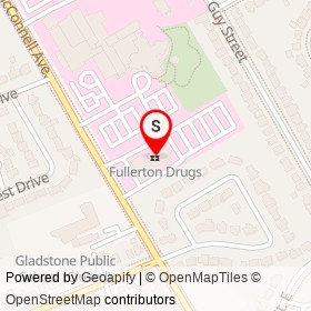 Fullerton Drugs on McConnell Avenue, Cornwall Ontario - location map
