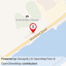 Inverarden Regency Cottage Museum on Montreal Road, Cornwall Ontario - location map