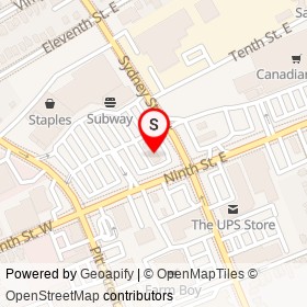 TD Canada Trust on Ninth Street East, Cornwall Ontario - location map