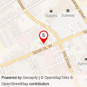 Olympia Bowl on Ninth Street West, Cornwall Ontario - location map