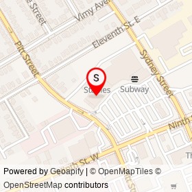 Jean Coutu on Pitt Street, Cornwall Ontario - location map