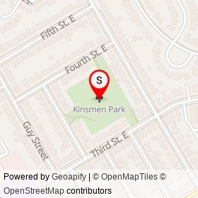 Kinsmen Park on , Cornwall Ontario - location map