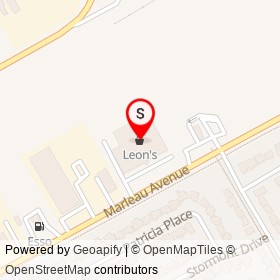 Leon's on Marleau Avenue, Cornwall Ontario - location map