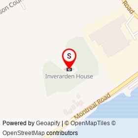 Inverarden House on Montreal Road, Cornwall Ontario - location map