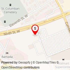 BMO on Ninth Street West, Cornwall Ontario - location map