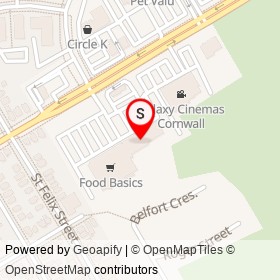 First Choice Haircutters on Second Street East, Cornwall Ontario - location map
