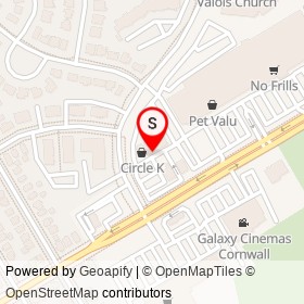 Pizza Pizza on Glengarry Boulevard, Cornwall Ontario - location map