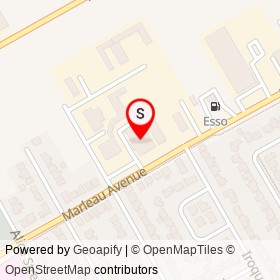 Rona on Marleau Avenue, Cornwall Ontario - location map