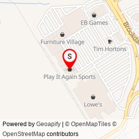 Play It Again Sports on Seventh Street West, Cornwall Ontario - location map