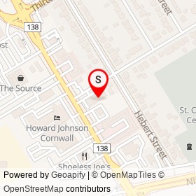 Benson Auto Parts on Twelfth Street West, Cornwall Ontario - location map