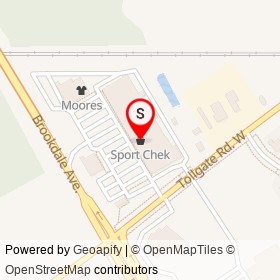 Sport Chek on Tollgate Road West, Cornwall Ontario - location map