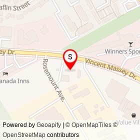 Petro-Canada on Vincent Massey Drive, Cornwall Ontario - location map