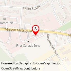 Caso Paolo on Vincent Massey Drive, Cornwall Ontario - location map