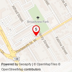 Pioneer on Thirteenth Street West, Cornwall Ontario - location map