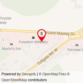 Nites Inn on Vincent Massey Drive, Cornwall Ontario - location map