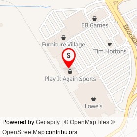 Scores on Brookdale Avenue, Cornwall Ontario - location map