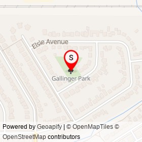 Gallinger Park on , Cornwall Ontario - location map