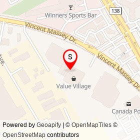 Pet Valu on Demontigny Street, Cornwall Ontario - location map