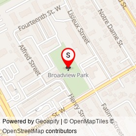 Broadview Park on , Cornwall Ontario - location map