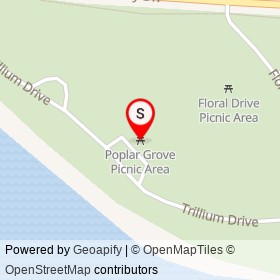 Poplar Grove Picnic Area on Trillium Drive, Cornwall Ontario - location map