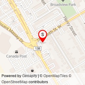 KFC on Thirteenth Street West, Cornwall Ontario - location map