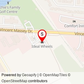 Ideal Wheels on Vincent Massey Drive, Cornwall Ontario - location map