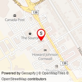 Cornwall Honda on Rosemount Avenue, Cornwall Ontario - location map