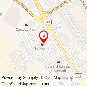 Bulk Barn on Rosemount Avenue, Cornwall Ontario - location map