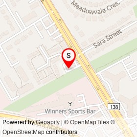 Double Double Pizza & Chicken on Brookdale Avenue, Cornwall Ontario - location map