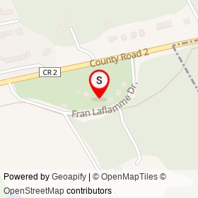 Lost Villages Museum on Fran Laflamme Drive, South Stormont Ontario - location map