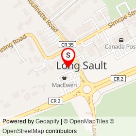 Mac's on Moulinette Road, South Stormont Ontario - location map