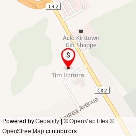 Tim Hortons on Cannon Street, South Glengarry Ontario - location map